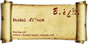 Budai Énok névjegykártya