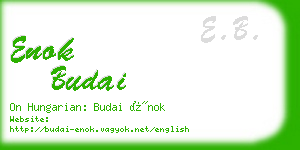 enok budai business card